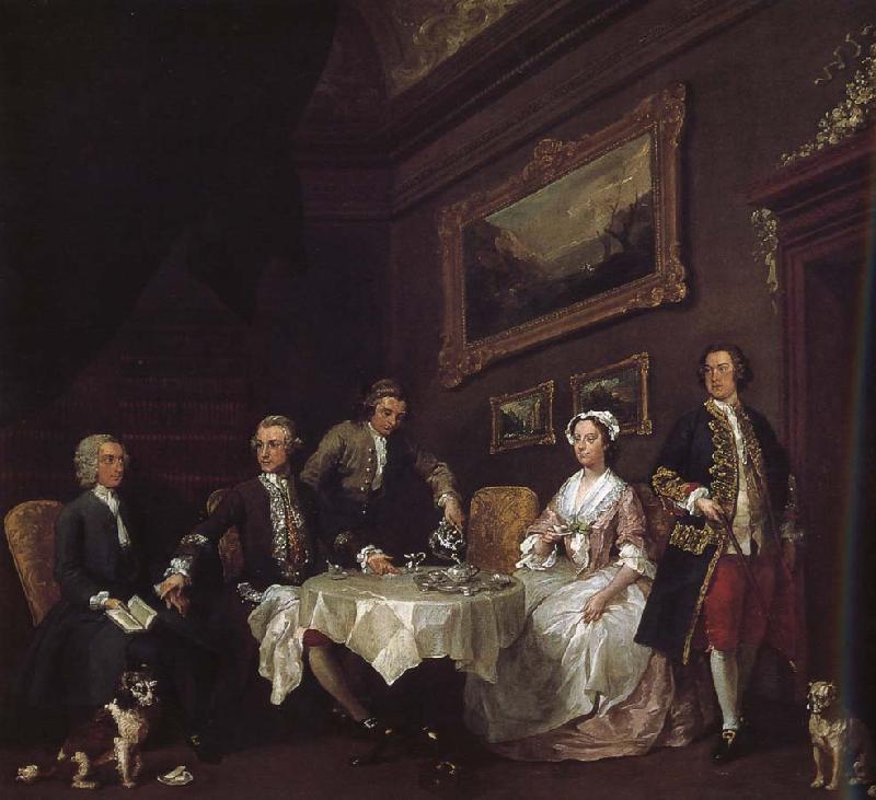 William Hogarth Strode family oil painting picture